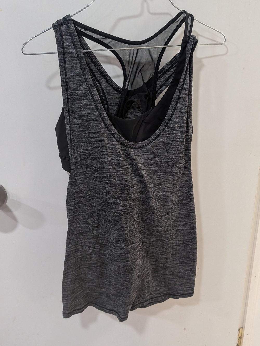 lululemon athletica Gray Workout Tank Top with Built-In Bra